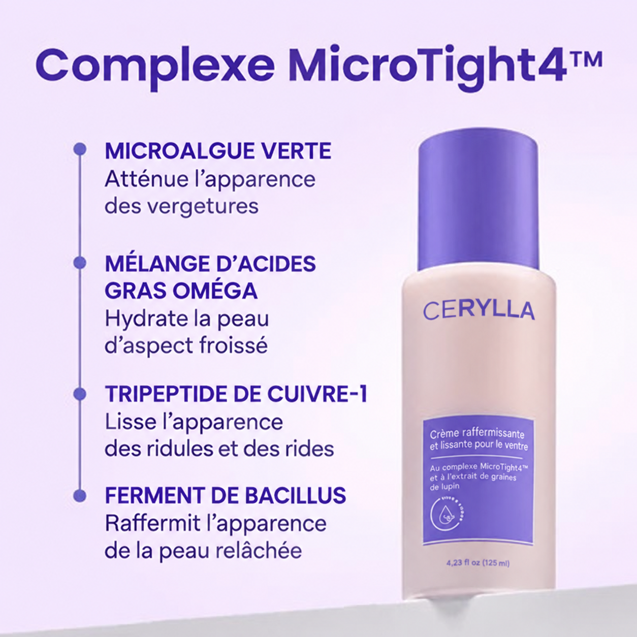 Crème raffermissante et lissante pour le ventre