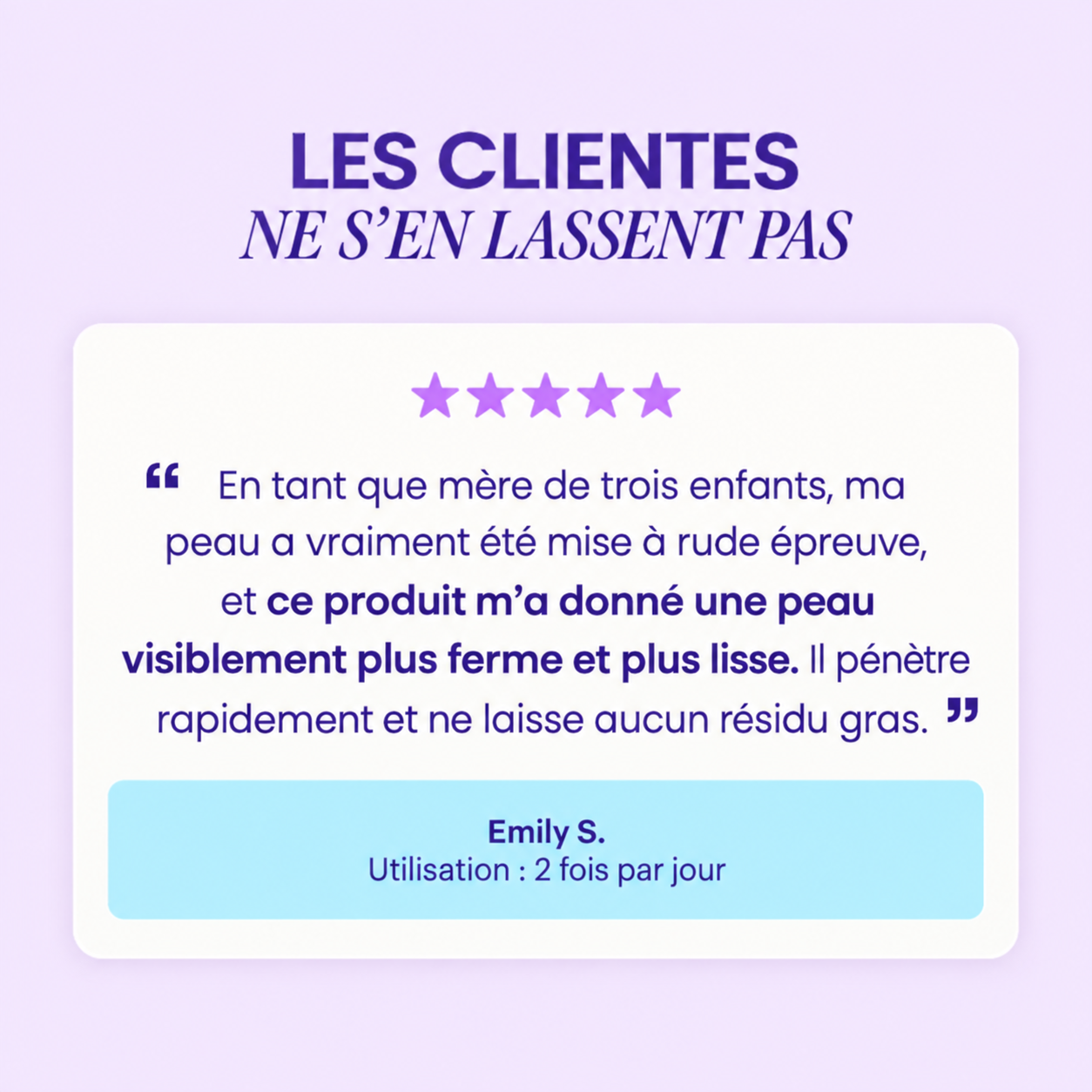 Crème raffermissante et lissante pour le ventre